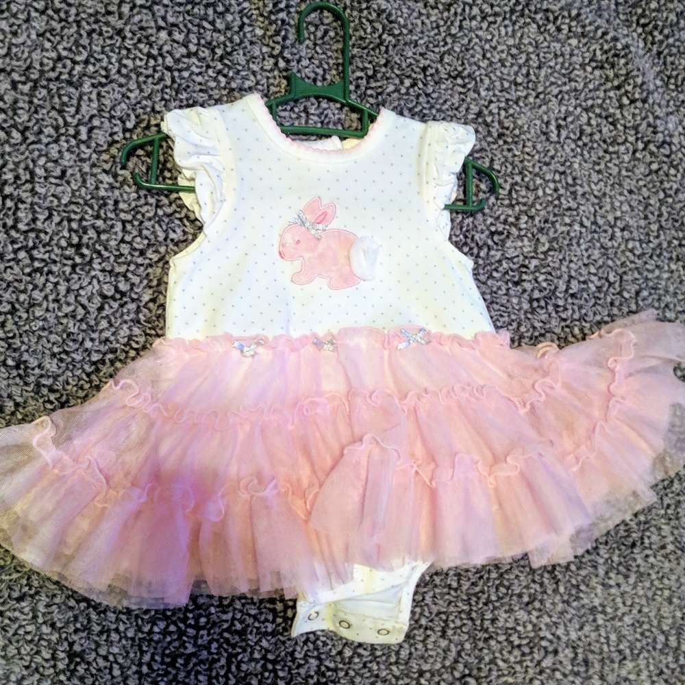 Little me Bunny tutu onsie dress - Easter